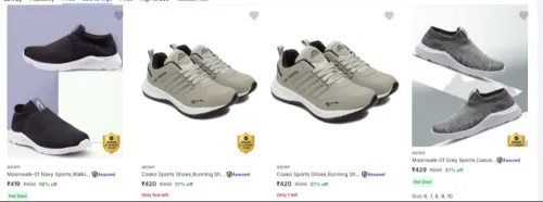 Image of Asian Men’s Sports Shoes Starting @ ₹419