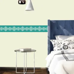 Asian Paints 300 cm x 10 cm Waterproof Decorative Vinyl Wallpaper (Green)