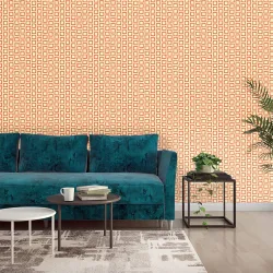 Asian Paints EzyCR8 P&S Chqrd Patterns - Light Orange