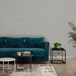 Asian Paints Cube Grey Non-Adhesive Wallpaper