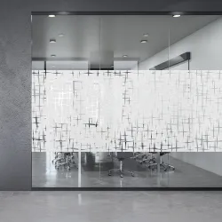 Asian Paints EzyCR8Window Frosted Glass Film Line Movement Design 40 * 200 cm