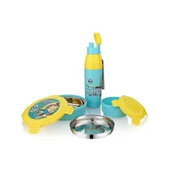 ASIAN Plastowares 3-in-1 Insulated Lunch Box Set for Kids