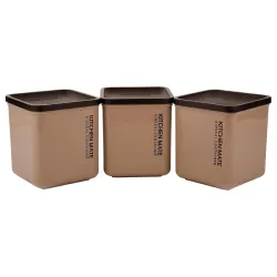 Asian Plastowares - Airtight Rectangular Storage Containers (Set of 3,1300ml each)