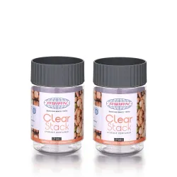 Asian Plastowares - Clear Stack Jar (750ML X 2)