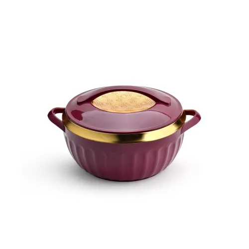 Image of Asian Plastowares Dignity Casserole 1600ml | Premium Insulated Hotpot with Inner Steel Lid | Elegant Diwali Gift Set | K