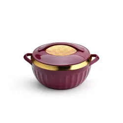 Asian Plastowares Dignity Casserole 1600ml | Premium Insulated Hotpot with Inner Steel Lid | Elegant Diwali Gift Set | K