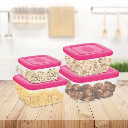 Image of Asian Plastowares Plastic Flora Container (Set of 4, 500ml, 1 Litre, 1.5 Litre, 2.5 Litre)