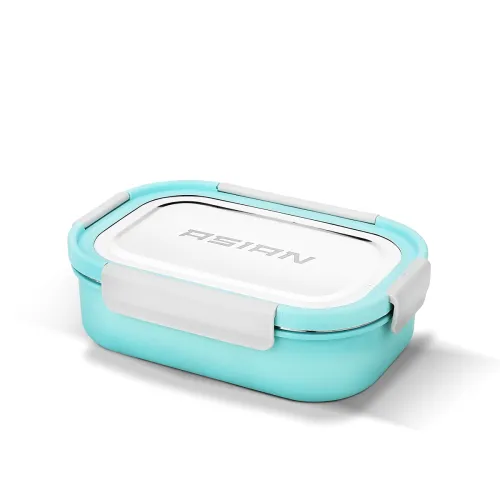 Image of Asian Plastowares - Snack Pack SS Lunch Box 
