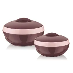 Asian Plastowares Sonic Inner Steel Casserole Set of 3 (1000ml & 1500ml)