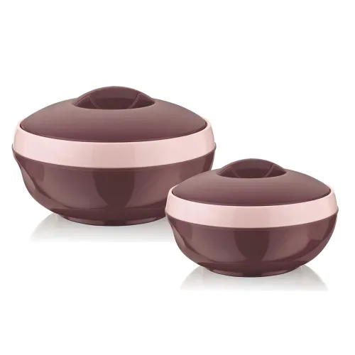 Image of Asian Plastowares Sonic Inner Steel Casserole Set of 3 (1000ml & 1500ml)