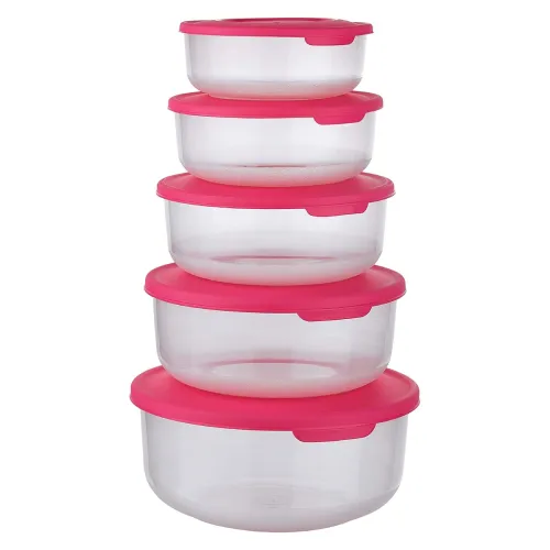 Image of Asian Plastowares Super Seal Plastic Container Set, Set of 5
