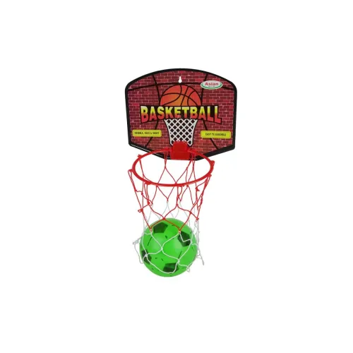 Image of Asian Portable Plastic Basketball with Hoop for Kids