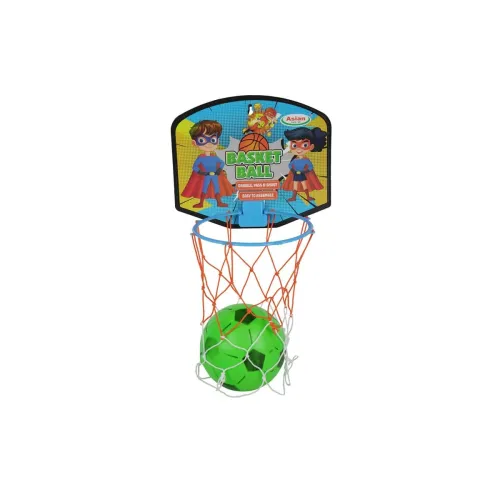 Image of Asian Portable Plastic Basketball with Hoop for Kids 