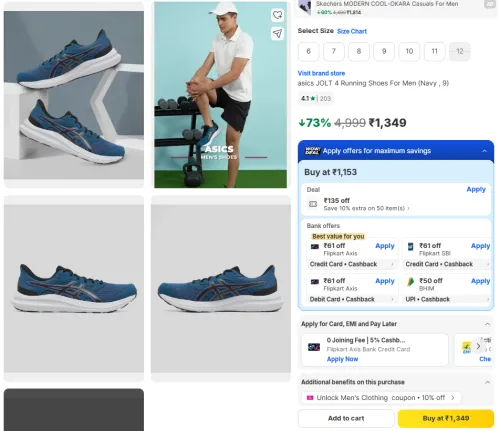 Image of asics JOLT 4 Running Shoes For Men