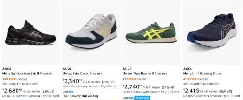 Image of Asics Men's Shoes up to 70% Discount