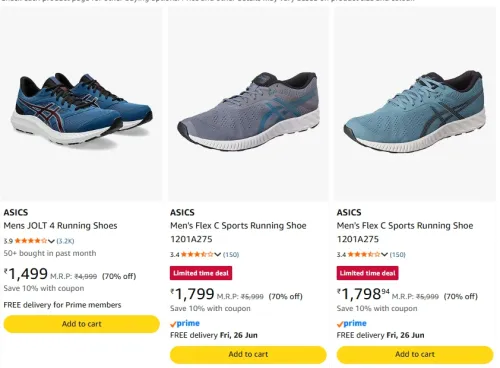 Image of ASICS Men's Shoes Upto 70% Discount 