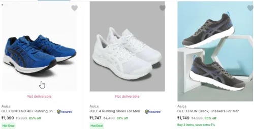 Image of Asics Men’s Sports Shoes up to 65% off