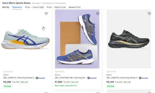 Image of Asics Men’s Sports Shoes up to 62% off