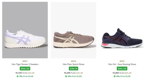 Image of Asics Men Shoes Flat 75% Discount