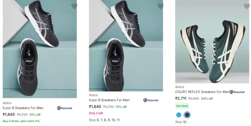 Image of Asics Men Shoes Minimum 50% Discount