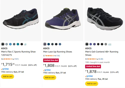 Image of Asics Men Shoes Minimum 60% Discount