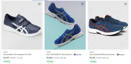Image of Asics Men Shoes Minimum 60% Discount