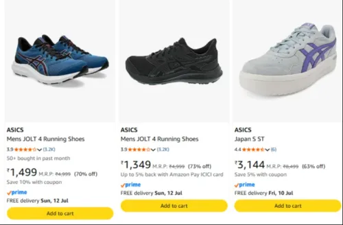 Image of Asics Men Shoes MInimum 70% Discount