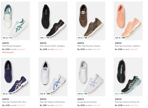 Image of Asics Men's Footwear Min. 64% Discount