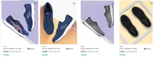 Image of Asics Men’s Casual Shoes at Minimum 62% Discount