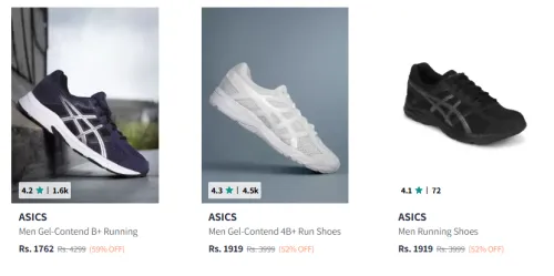 Image of Asics Men's Shoes upto 59% Discount