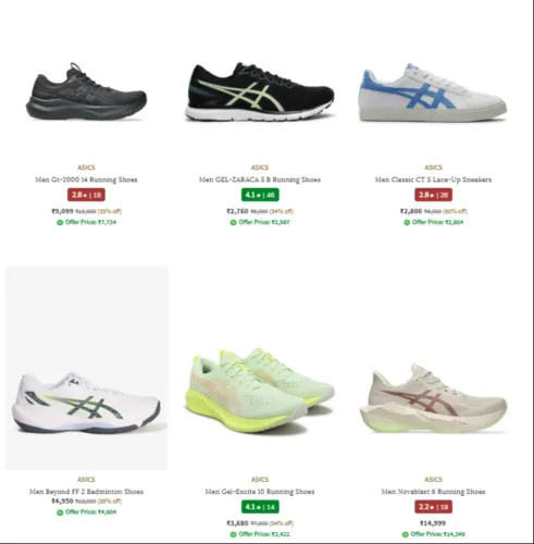 Image of ASICS Men's Shoes up to 60% Discount