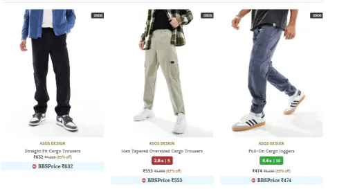 Image of ASOS DESIGN Clothes Minimum 80% Discount