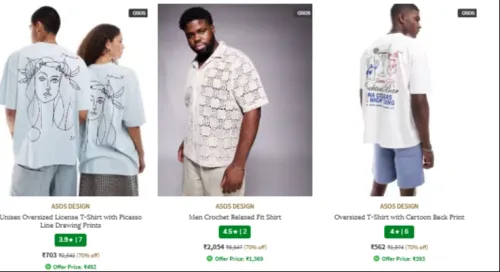 Image of ASOS DESINE CLOTHINGS UP TO 70% discountT