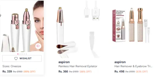 Image of Aspiron Hair Removal Epilator Upto 80% Discount