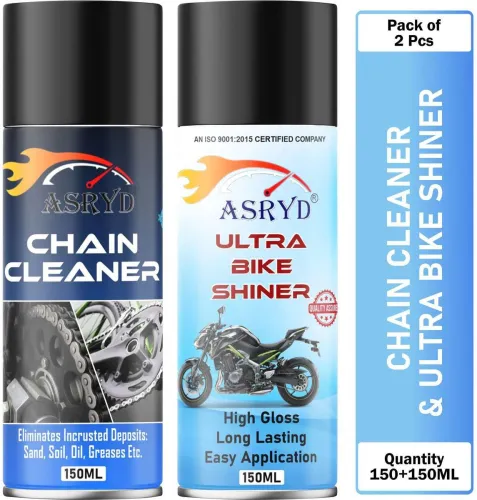 Image of ASRYD Chain Cleaner+Bike Shiner Motorcycle Chain Cleaner+Bike Shiner Premium Quality Chain Cleaner & Ultra Bike Shiner C