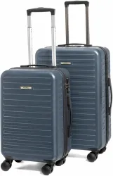 Assembly Hard Body Set of 2 Luggage 8 Wheels - Small Cabin Suitcase (55 cm)