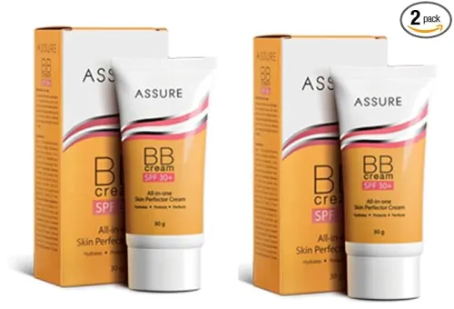 Image of ASSURE BB CREAM 30G SPF 30+ ALL-IN-ONE SKIN PERFECTOR CREAM (PACK OF 2)