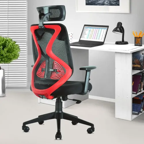 Image of ASTRIDE Ergofit Ergonomic Office Chair 2D Headrest Adjustable Arms & Lumbar Support