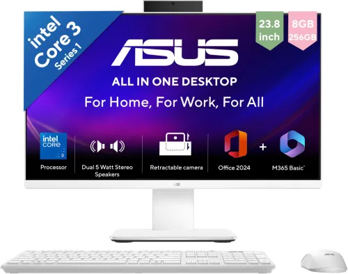 Image of ASUS AiO V400 Series,(2026) with Office 2024 + M365 Basic*, (i3 14th Gen) Core 3