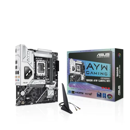 Image of ASUS B860M AYW Gaming WiFi Supports 2 x M.2 Slots and 4 x SATA 6Gb/s Ports, DDR5