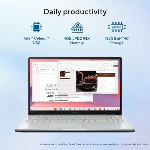 Image of ASUS Chromebook Laptop (4 GB/128 GB)