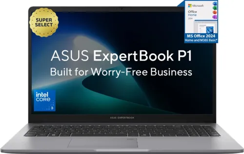 Image of ASUS ExpertBook P1 Intel Core 3 100U - (8 GB/512 GB SSD/Windows 11 Home)