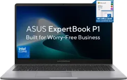 ASUS ExpertBook P1 (i7 14th Gen) with 1 Yr ADP Intel Core 7 240H - (32 GB/512 GB SSD/Windows 11 Home) P1503CVA-S72090WS 