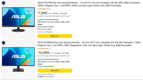 Image of ASUS Monitor upto 77% Discount
