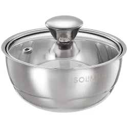 Amazon Brand - Solimo Stainless Steel Double Walled Insulated Curry Server Bowl, 500ml, Silver