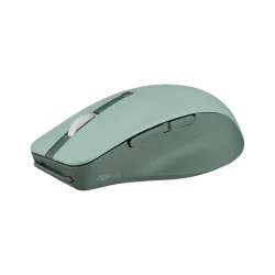 ASUS SmartO MD200 Ambidextrous Optical Mouse 4200 DPI, 3 Device Support, 6 customizable buttons, Creator (2.4GHz Wireless, Bluetooth, Green)