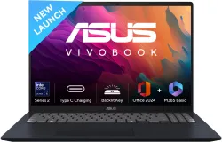 ASUS Vivobook 16 (2025) with Office 2024 + M365 Basic, AI PC Intel Core Ultra 5 Series 2 225H - (16 GB/512 GB SSD/Windows 11 Home) X1607CA-MB139WS Thin and Light Laptop (16 Inch, Quiet Blue,...