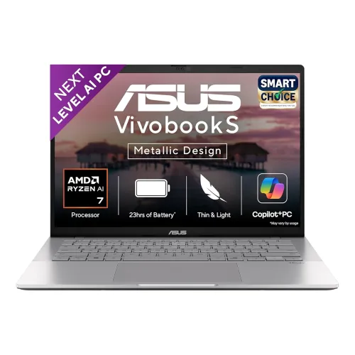 Image of ASUS Vivobook S14 Smartchoice AMD Ryzen AI 7 350 (16GB RAM,512GB )