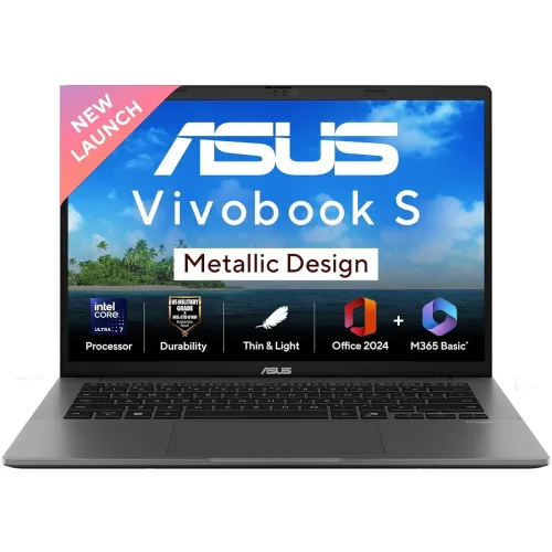Image of ASUS Vivobook S14 Intel Core Ultra Laptop (16GB RAM / 512GB SSD)