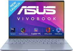 ASUS Vivobook S14 OLED (2025), AI PC, Metal Body, Backlit Keyboard, Intel Core Ultra 7 256V - (16 GB/512 GB SSD/Windows 